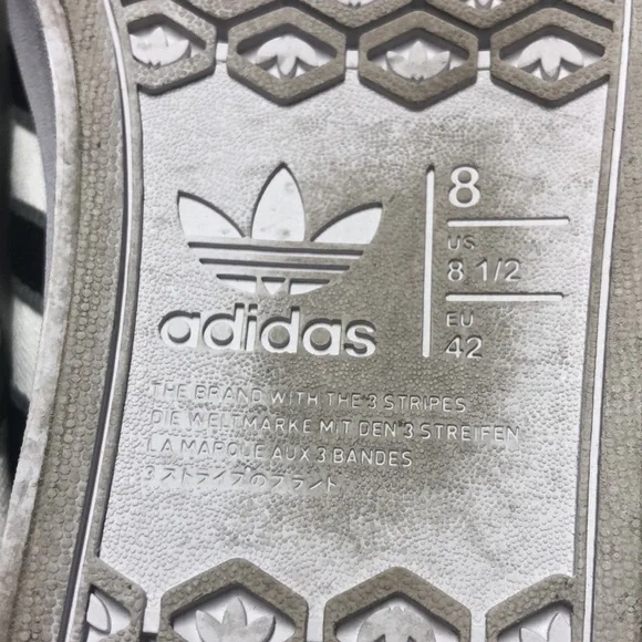 Adidas white and black sneakers size 8.5 - Picture 7 of 9